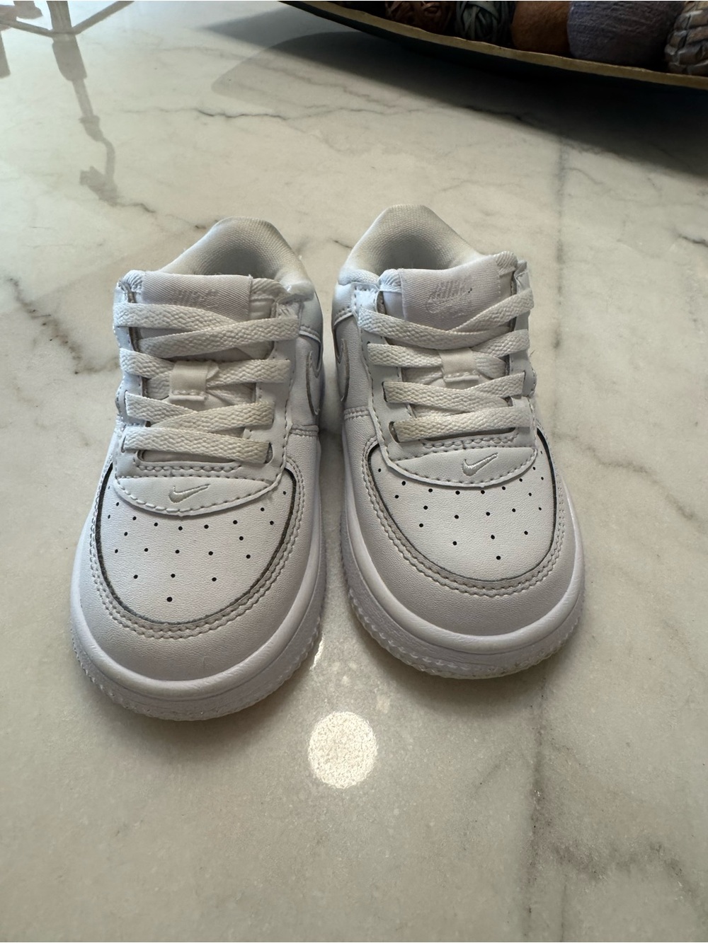 Nike Kids White Low-Top Sneakers
